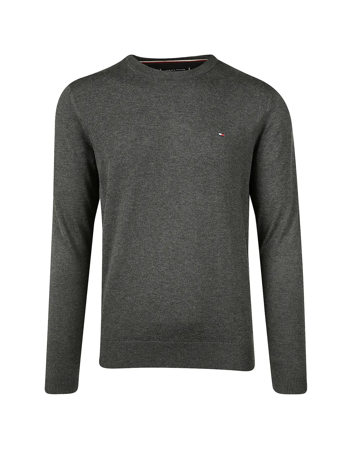 TOMMY HILFIGER | Pullover "Cotton/Silk" | grau